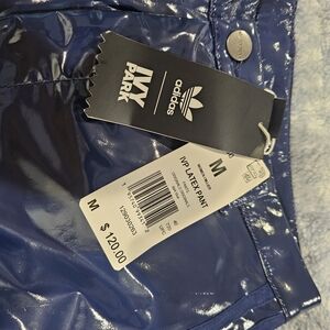 Adidas Shiny Navy Vinyl Pants